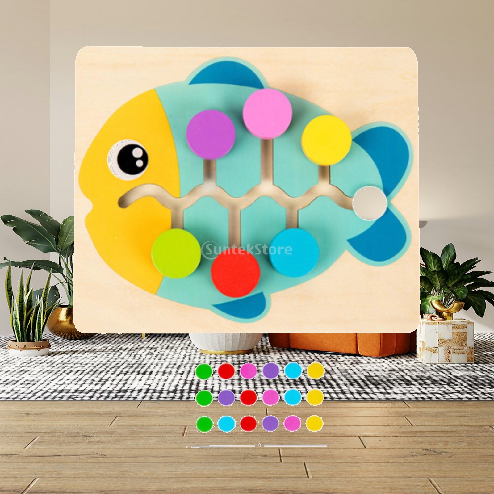 Wood Color Matching Slide Puzz - огляд і ціна Strategy Board Game